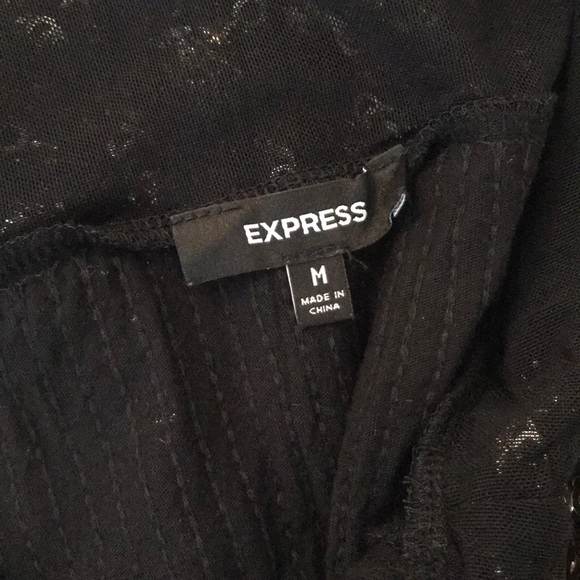 Express size medium mini dress with Gold sequins - Picture 4 of 4